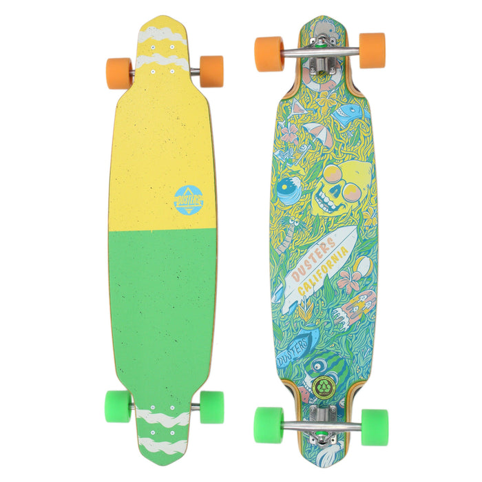 Dusters 38 Playground Longboard Green / Yellow