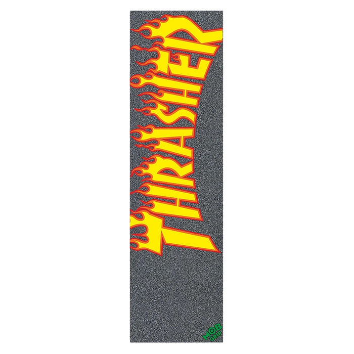 MOB X Thrasher Flame Skateboard Griptape Yellow / Orange