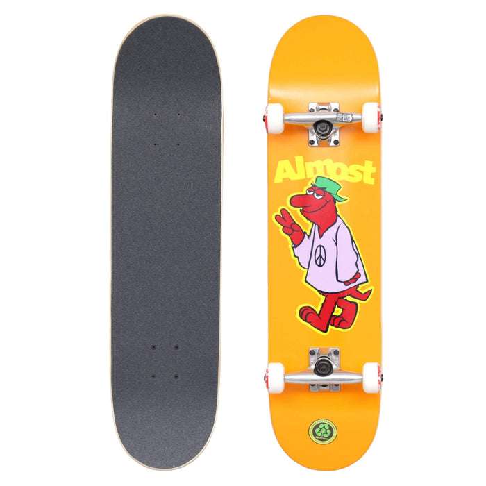 Almost 7.875 Peace Out FP Complete Skateboard Orange