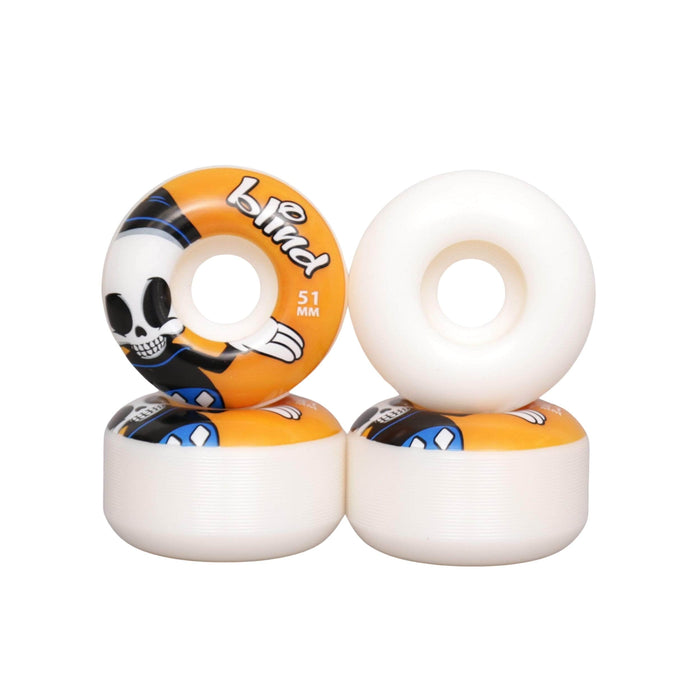 Blind 51mm Reaper Character Skateboard Wheels White / Orange