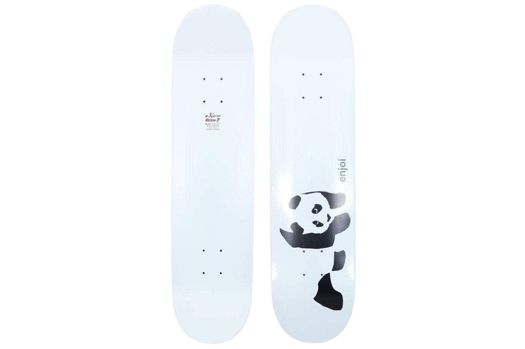 Enjoi 8 R7 Whitey Panda Logo White Skateboard Deck