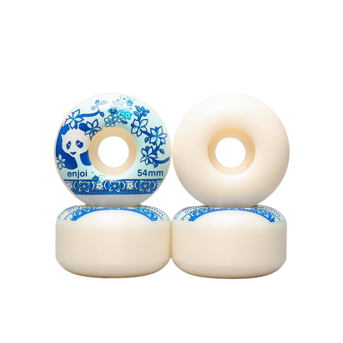 Enjoi 54mm Ming Skateboard Wheels White / Light Blue
