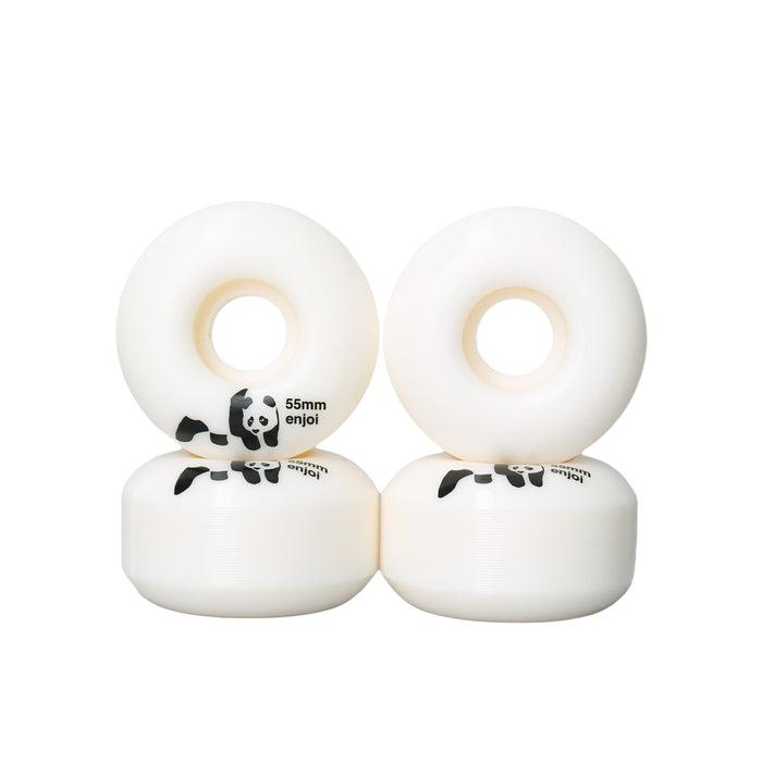 Enjoi 55mm Panda Skateboard Wheels White
