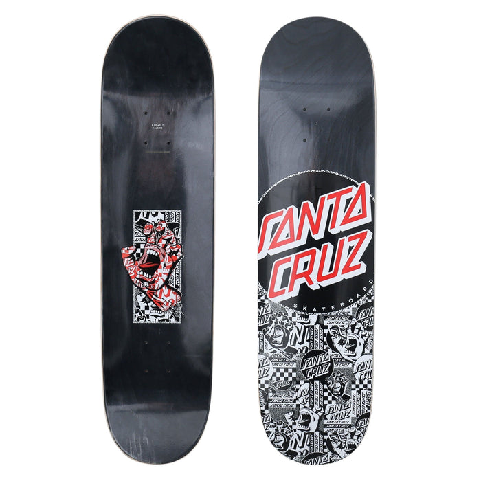 Santa Cruz 8.125 Flier Collage Dot Skateboard Deck Black