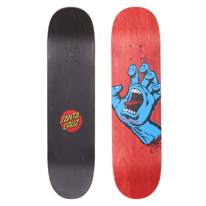 Santa Cruz 8 Screaming Hand Skateboard Deck Red / Blue